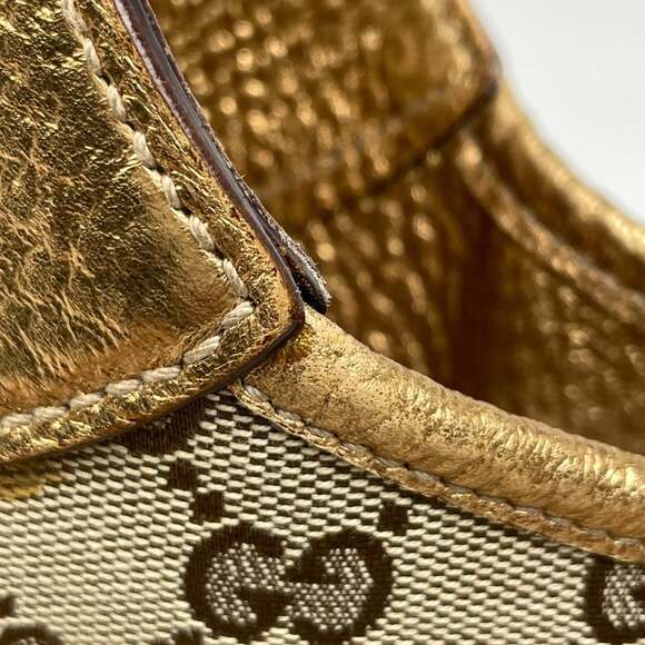 GUCCI Cream Canvas Shoulder Bag - Picture 5 of 8